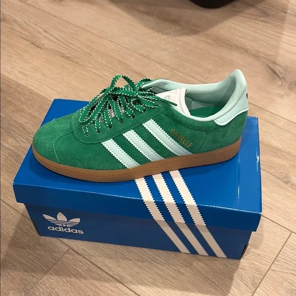 adidas gazelle silver green womens Adidas Originals 'Gazelle Bold' Sneakers